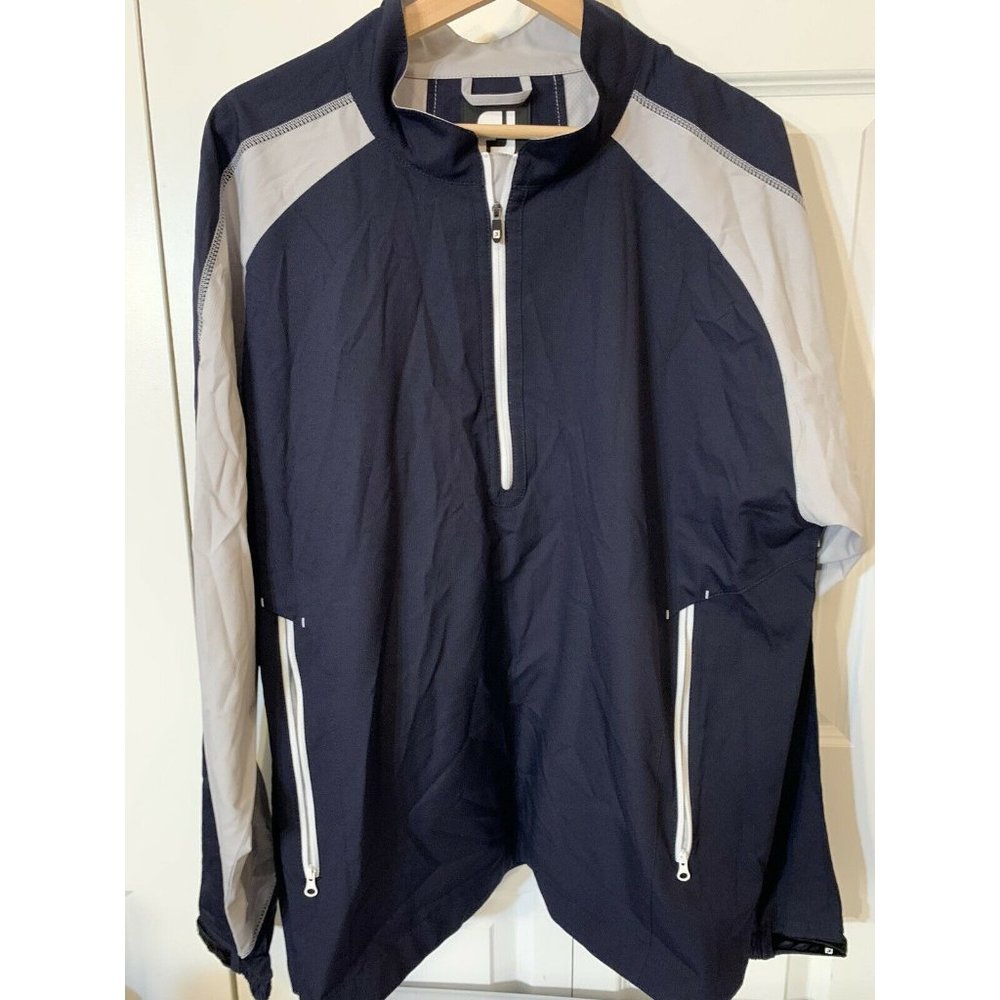 Footjoy Windbreaker Men’s Sz L Jacket‎ Blue White